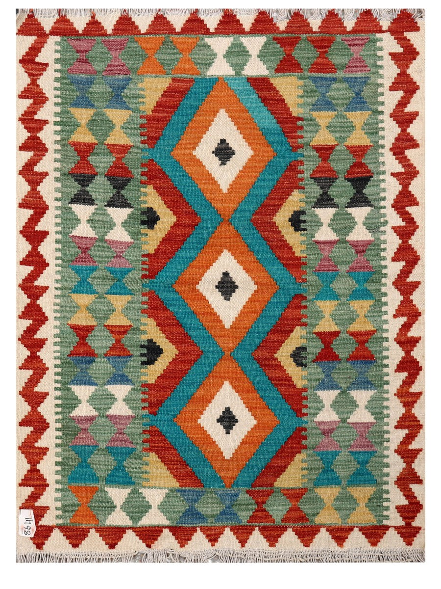 Tapis Kilim Afghanistan Maimana - 119 x 88 cm