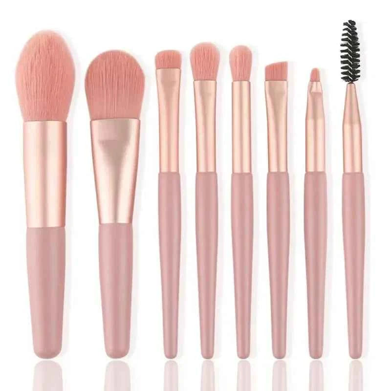 8Pcs Soft Bristle Makeup Brush Set