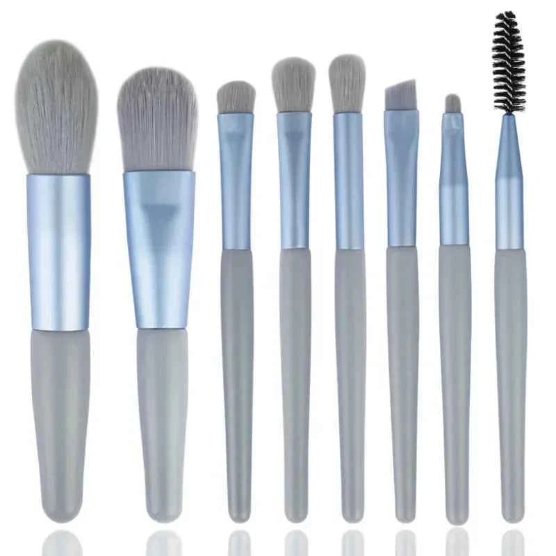 8Pcs Soft Bristle Makeup Brush Set