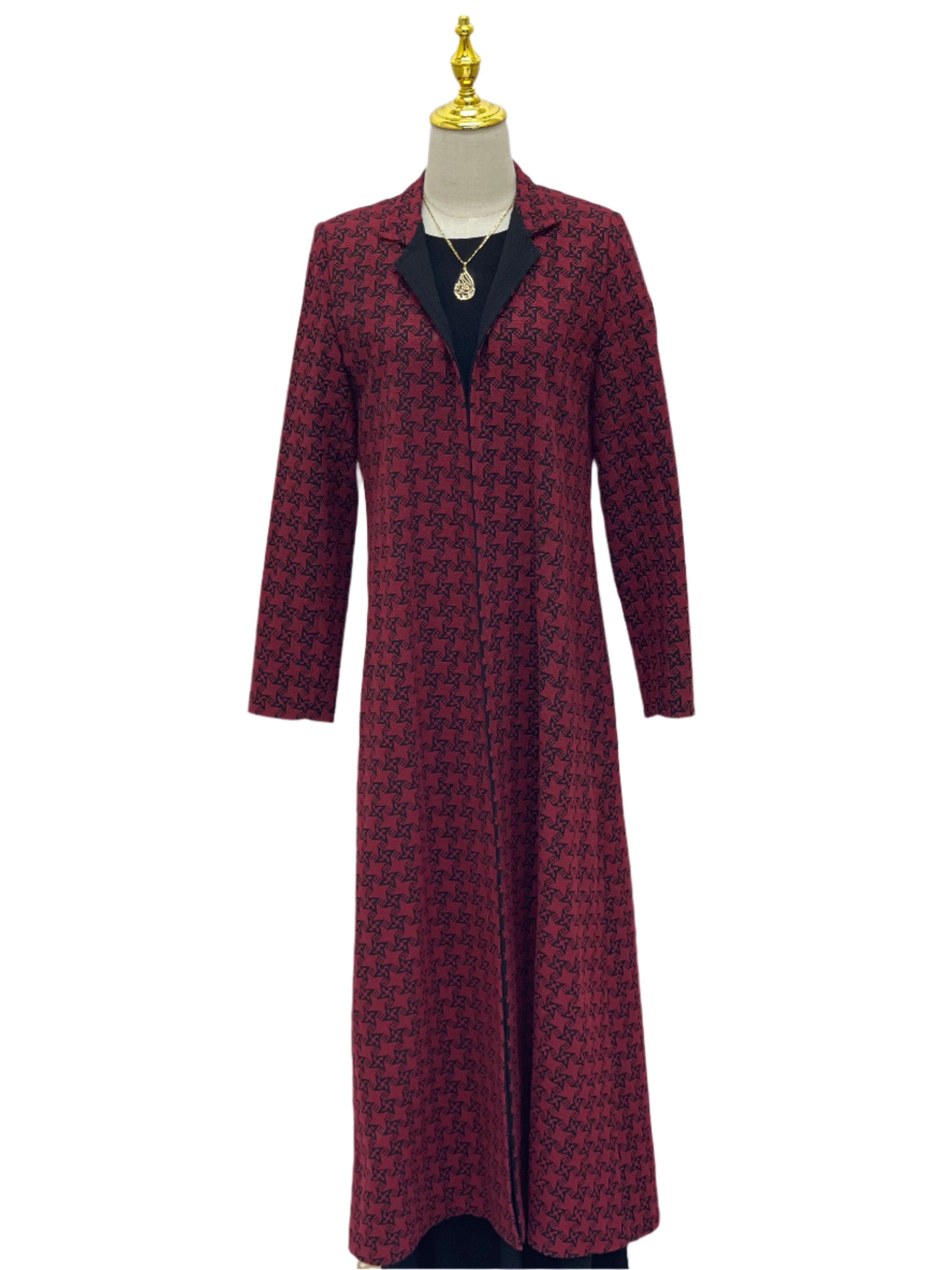 Embroidered Long Jacket for Women - Stylish and Versatile Outerwear