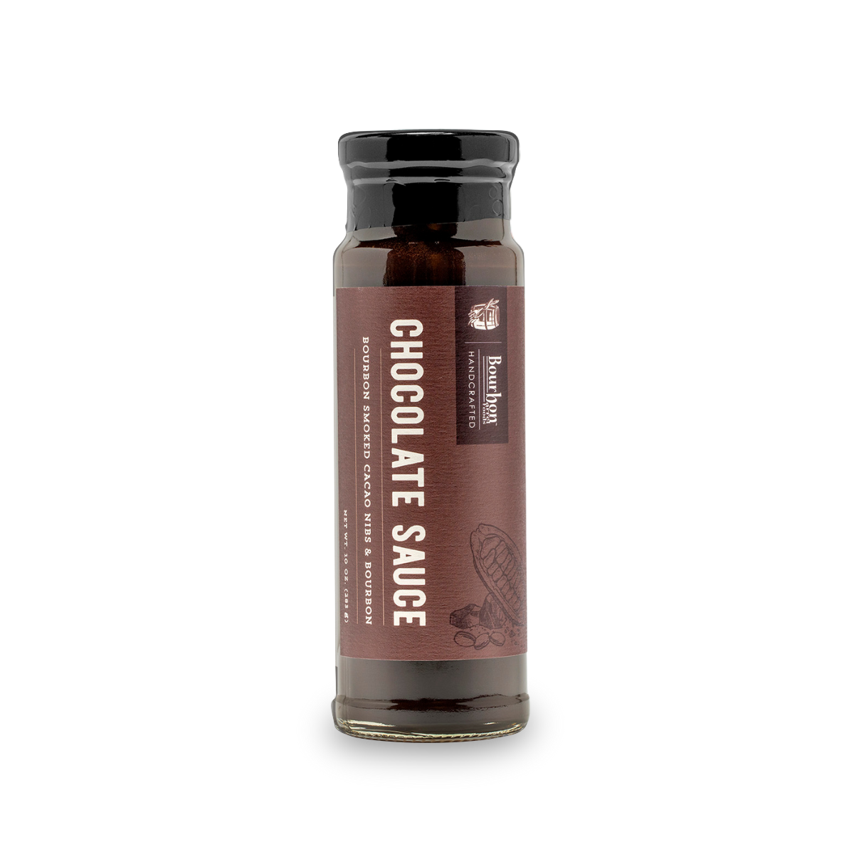 Salsa de chocolate: Nibs de cacao ahumado con bourbon y bourbon