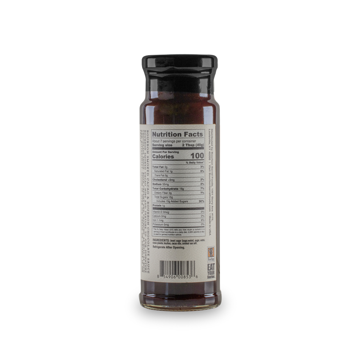Salsa de chocolate: Nibs de cacao ahumado con bourbon y bourbon