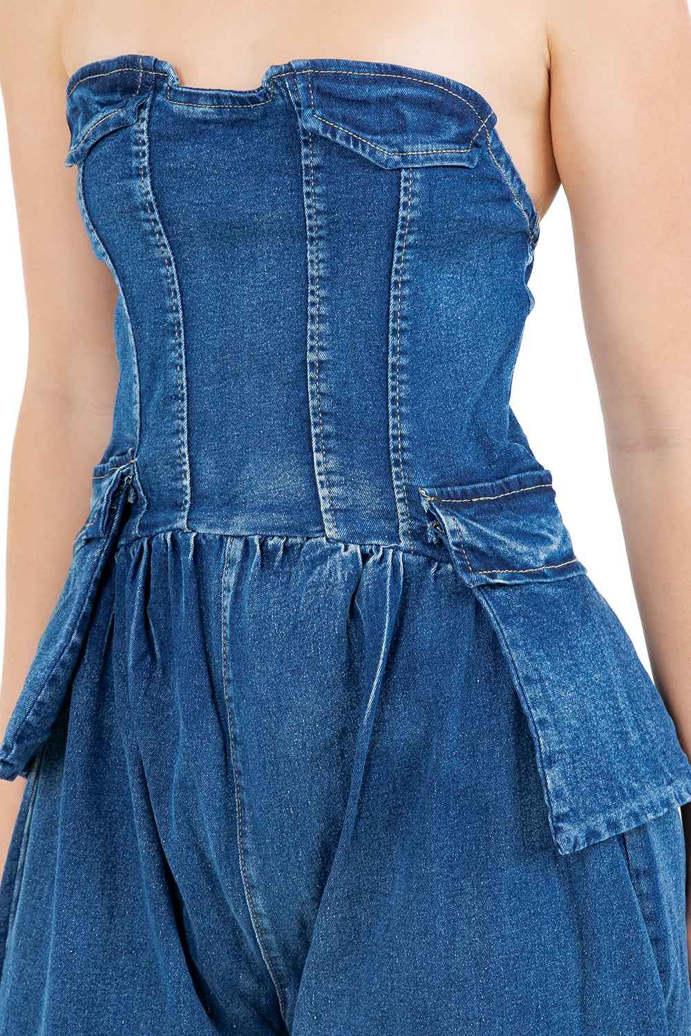 WOMEN FASHION DENIM JUMPSUIT