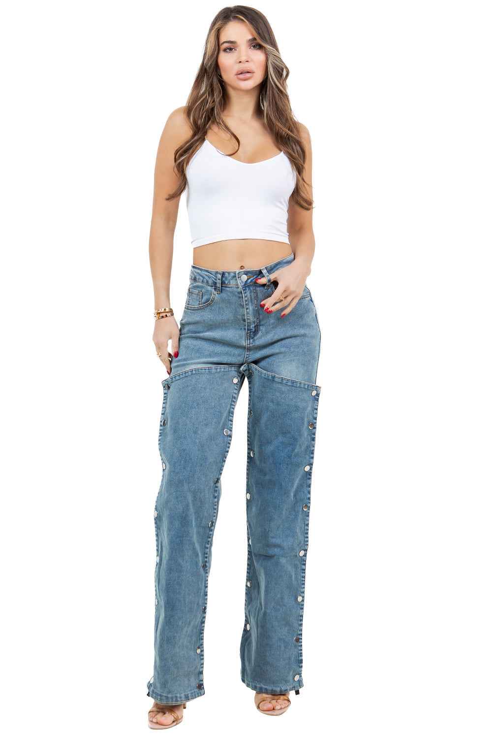 PANTALONS EN JEAN STYLE MODE FEMME