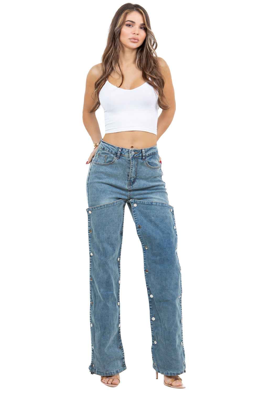 PANTALONS EN JEAN STYLE MODE FEMME