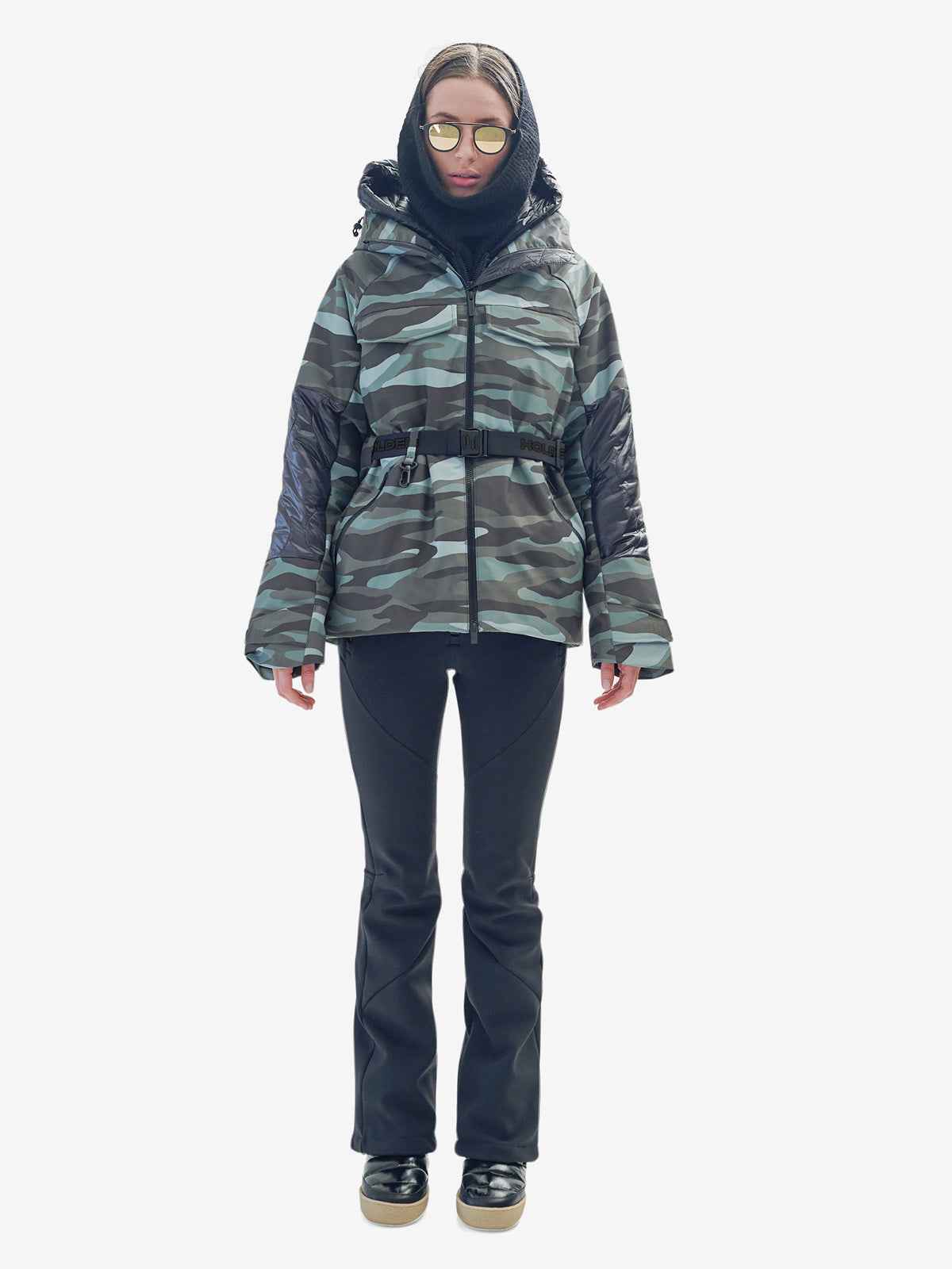 BELTED PARKA - Zea Camo