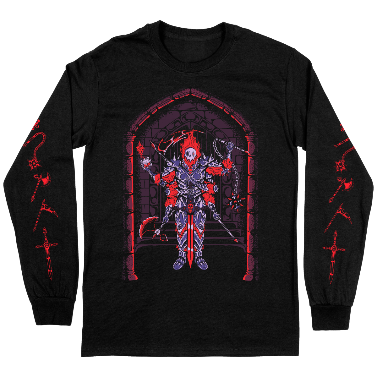 Ember Warden - Fire Knight Long Sleeve Shirt