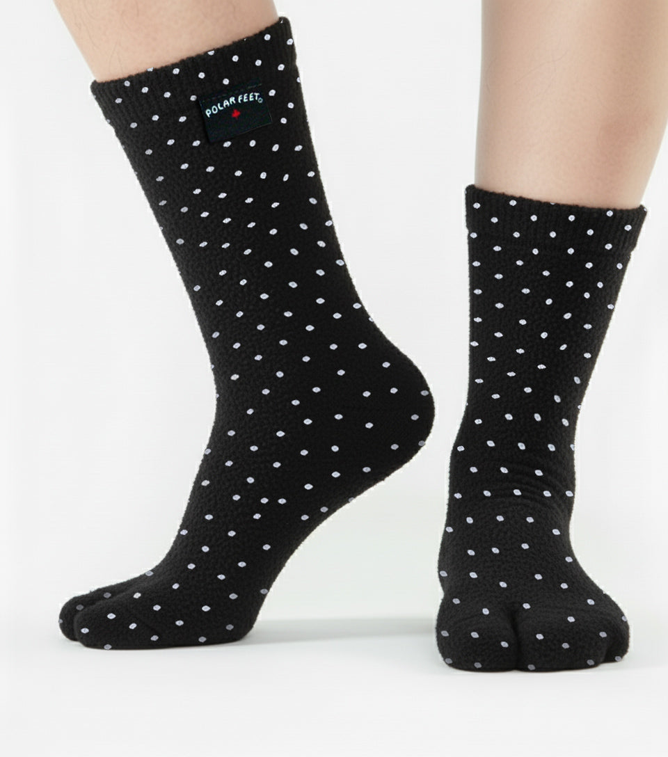 Polar Feet Fleece Tabi Socks - Domino