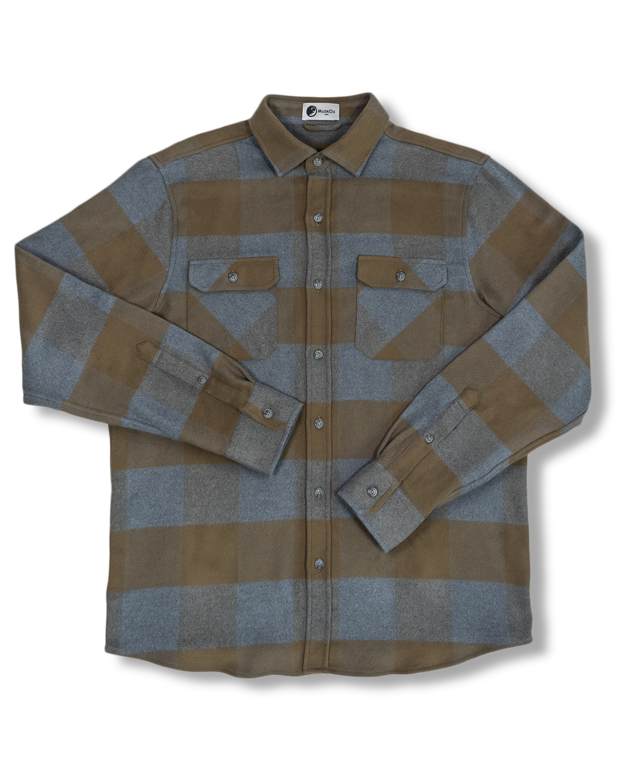 Field Grand Flannel, Caper Green