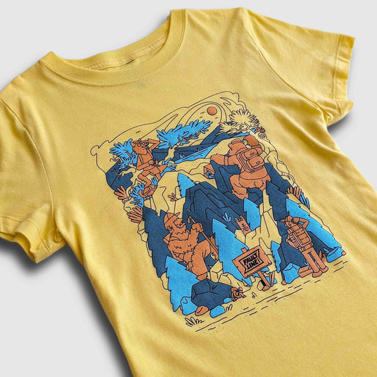 Women's Wild Friends Tee - Lemon