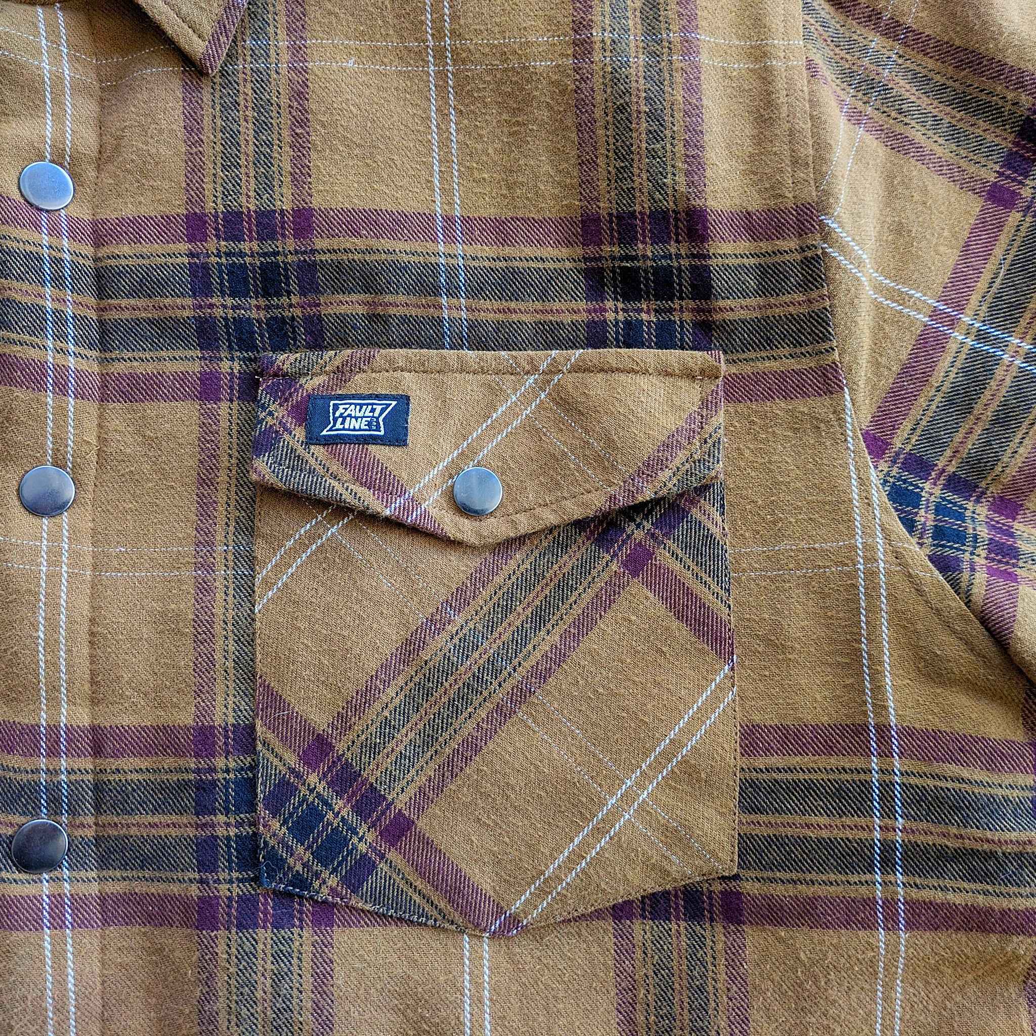 Juniper Insulated Flannel Shacket - Dijon/Maroon