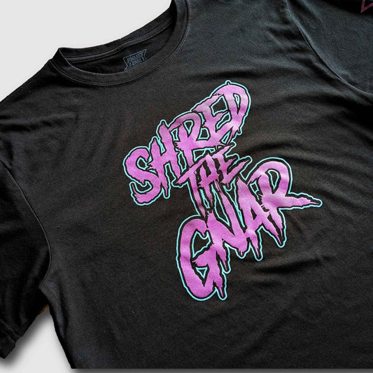 Shred the Gnar Sustainable Tee - Black