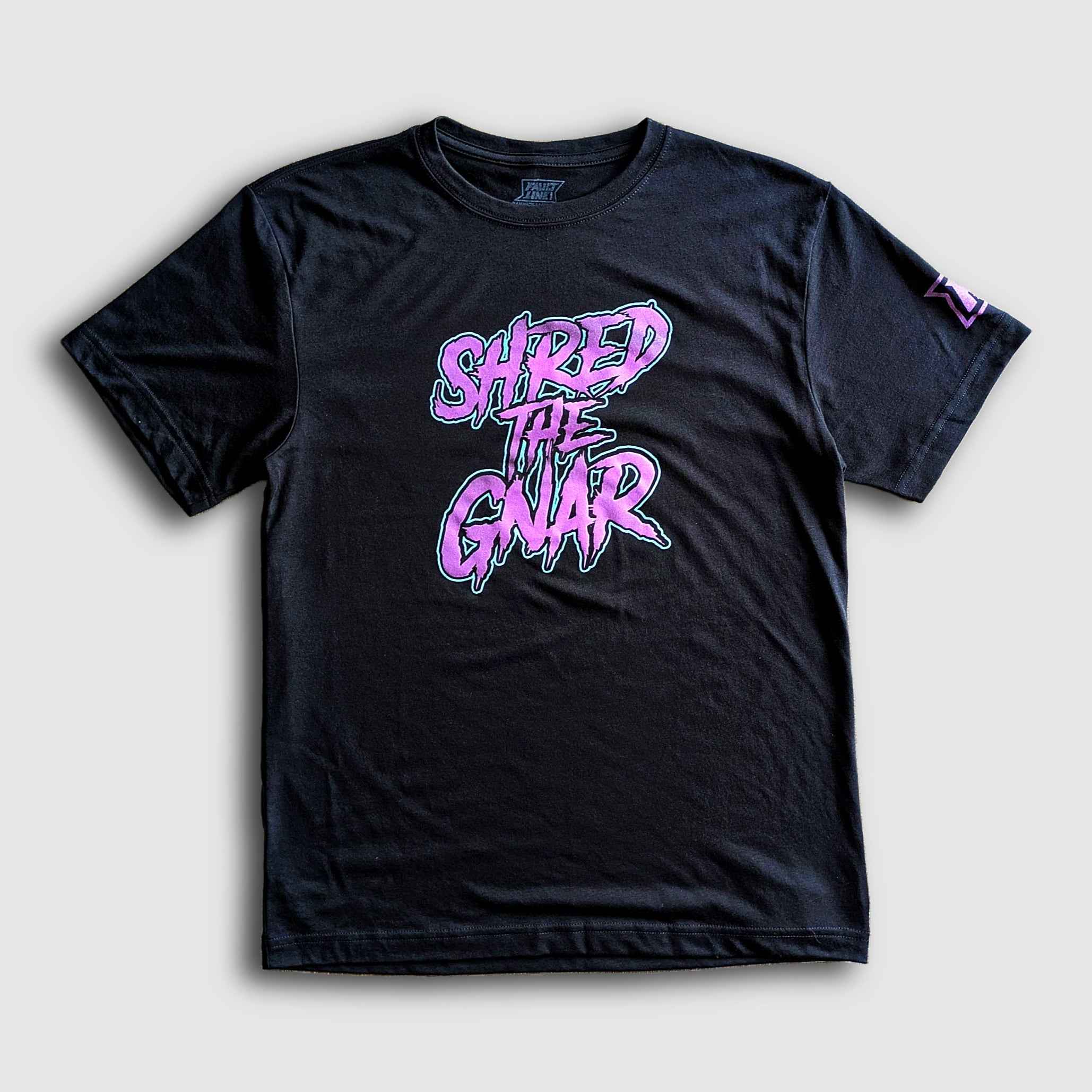 T-shirt durable Shred the Gnar - Noir