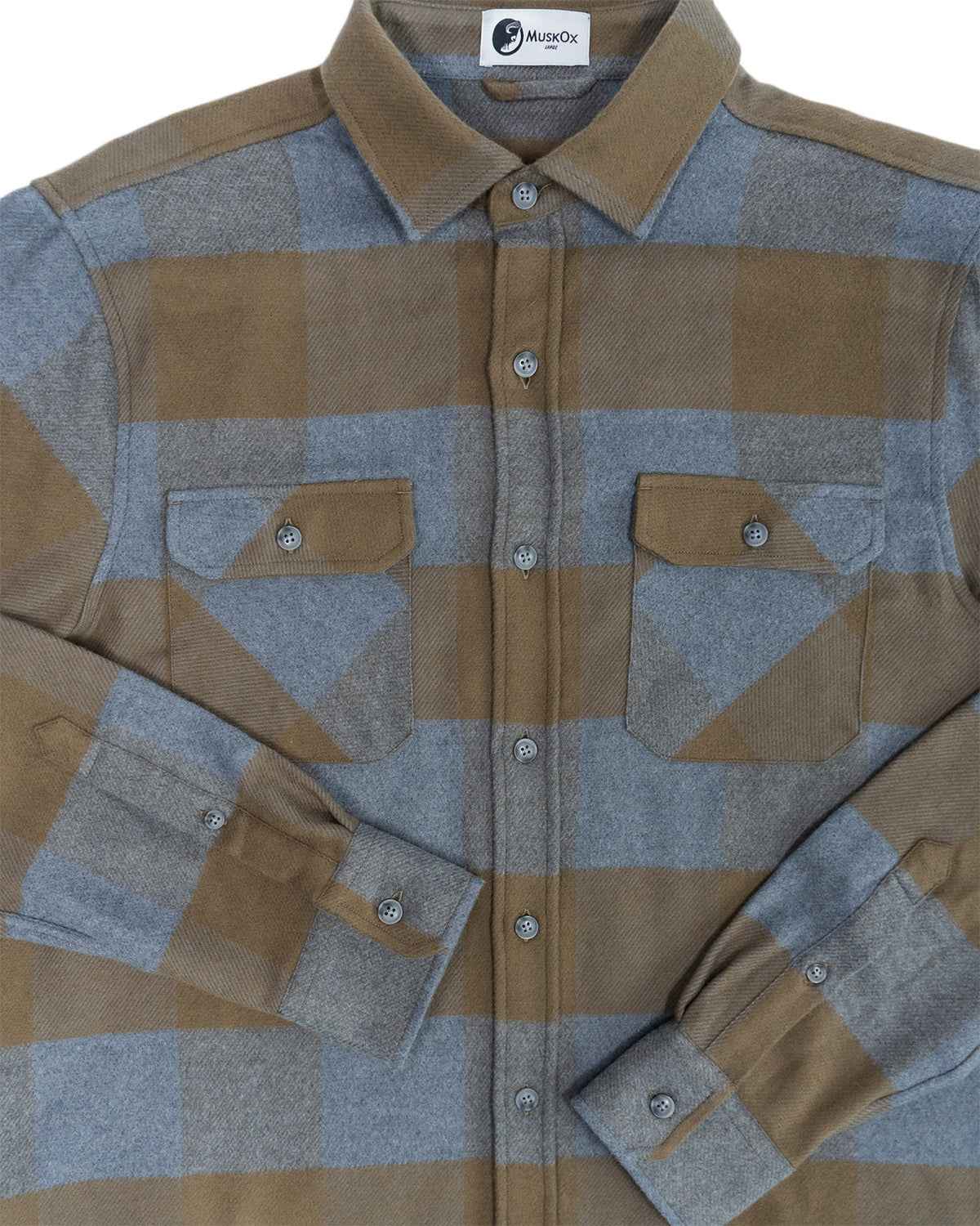 Field Grand Flannel, Caper Green