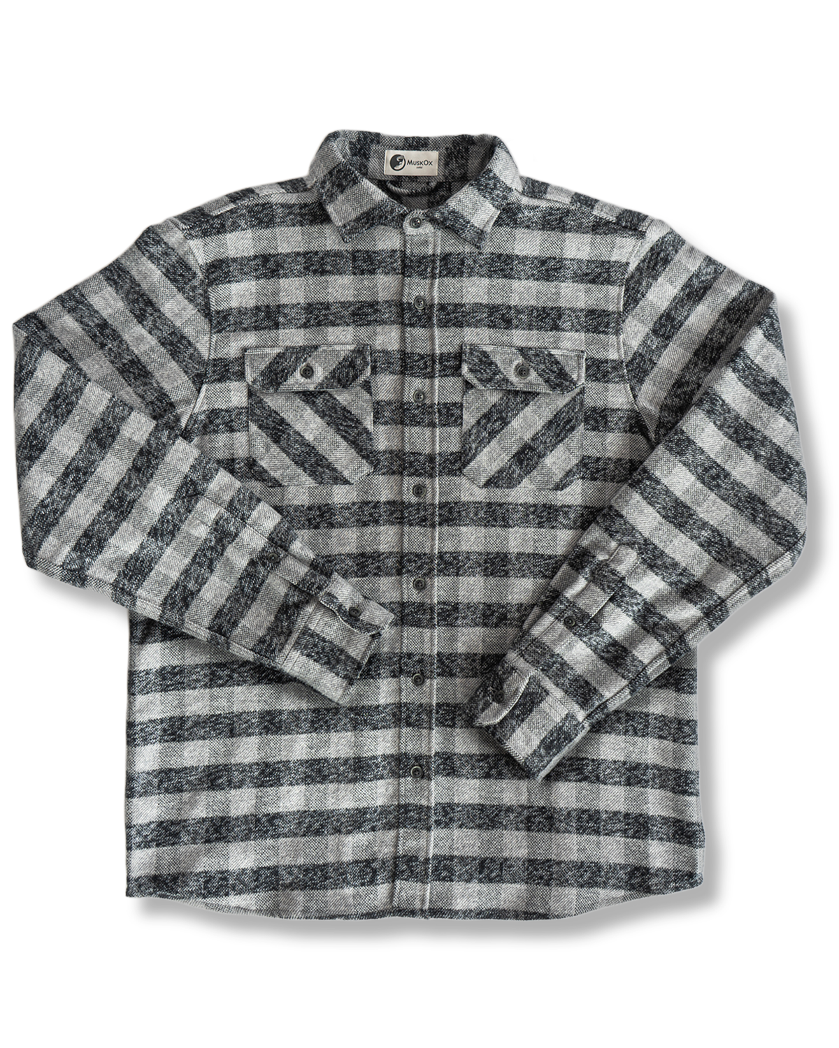 Grand Flannel, Charcoal Gingham - Lolomo!