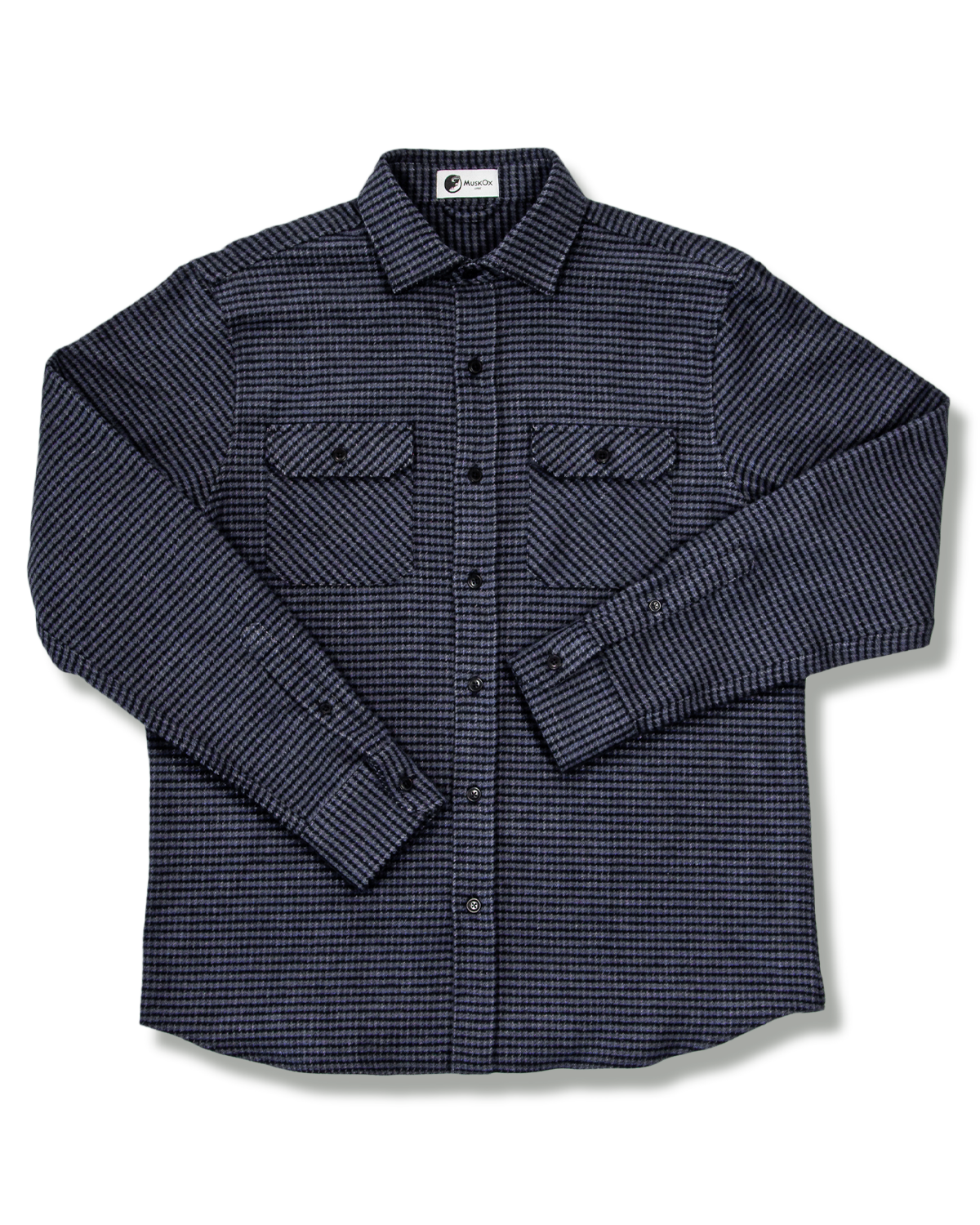 Grand Flannel, Dark Blue Mini Check - Lolomo!