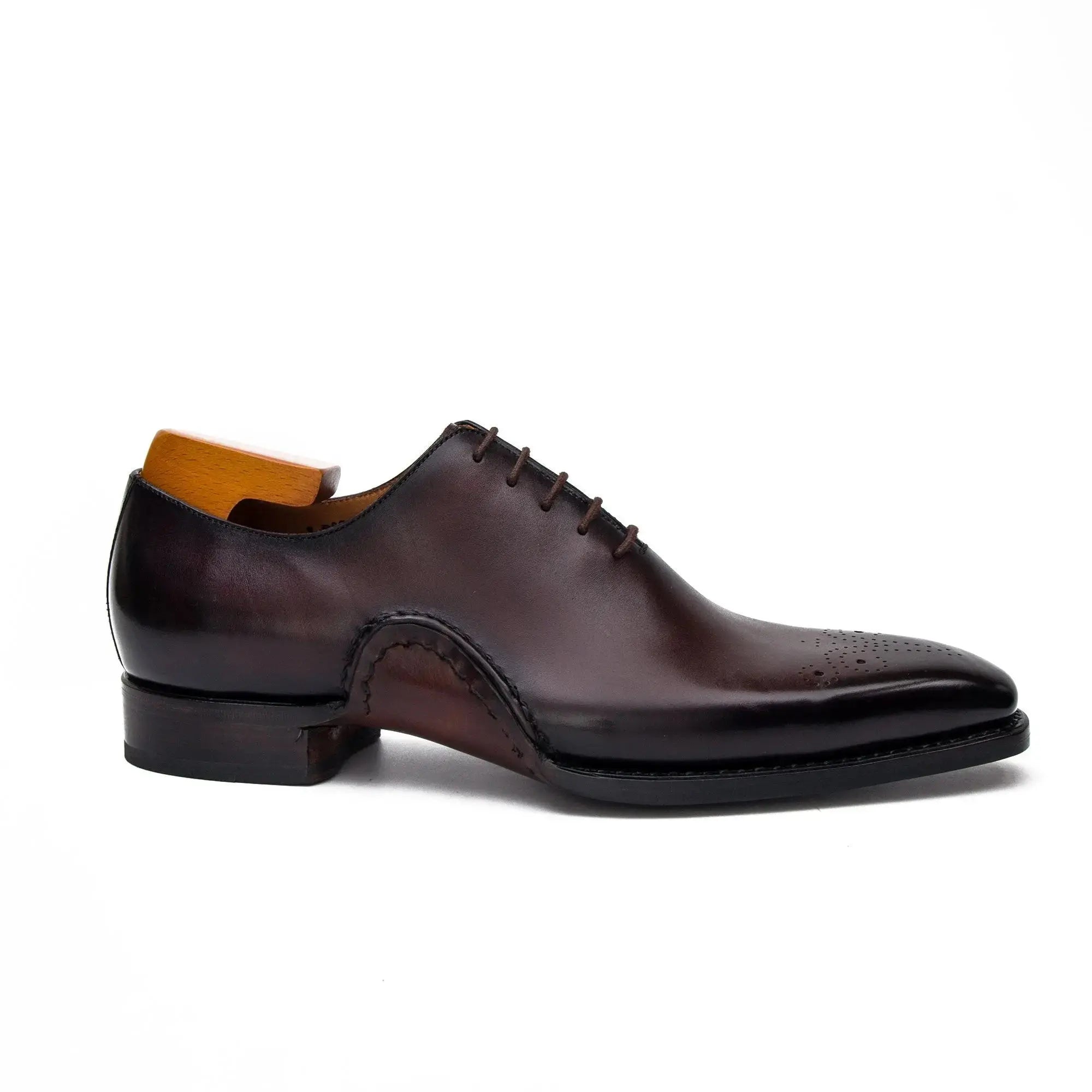 Goodyear Handmade Patina Oxford Shoes-Coffee - Lolomo!