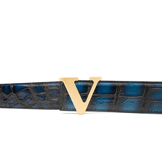 Handcrafted Alligator Leather Belts DVG177