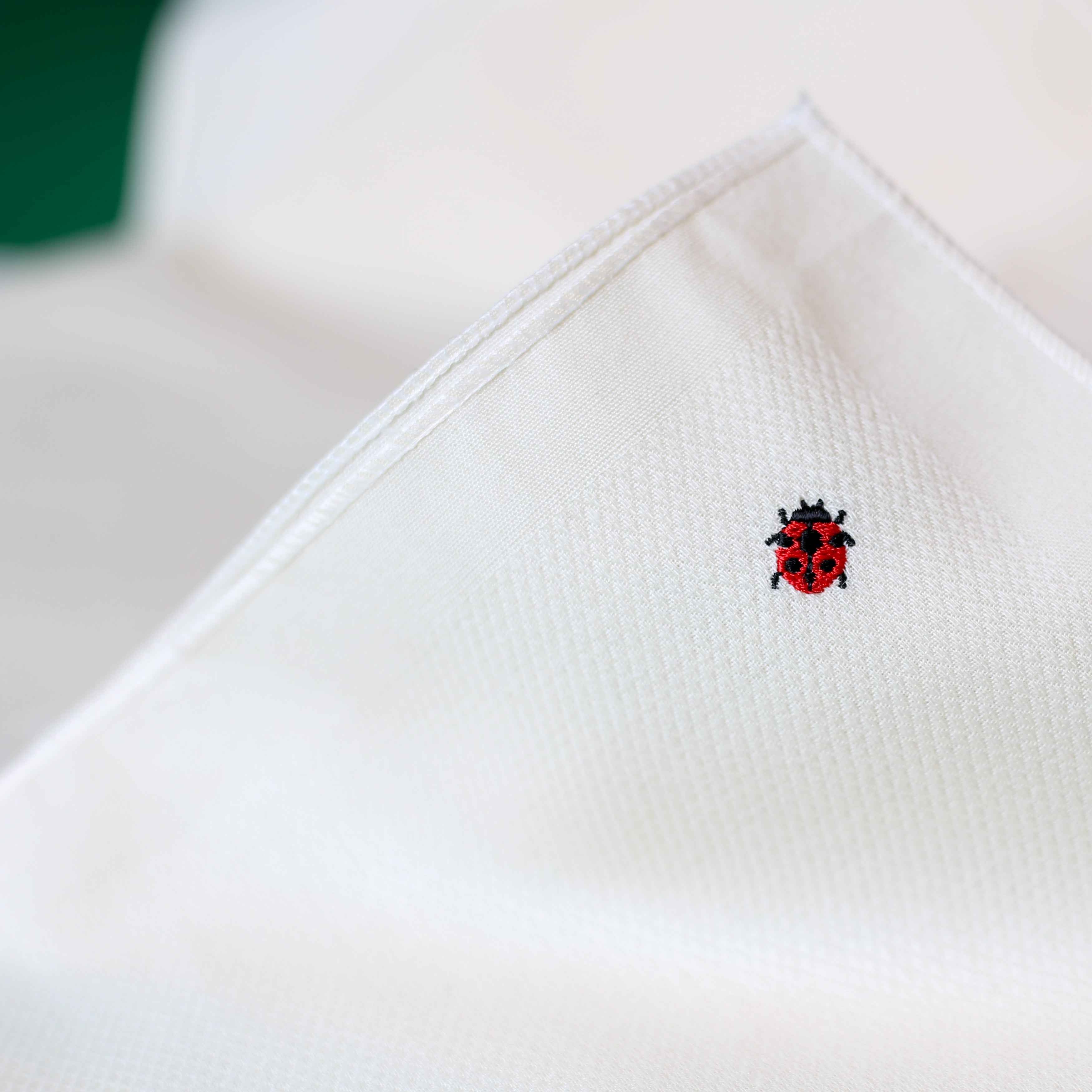 Our Extra-Soft, Extra-Sustainable Hanky with 🐞 Ladybug Embroidery
