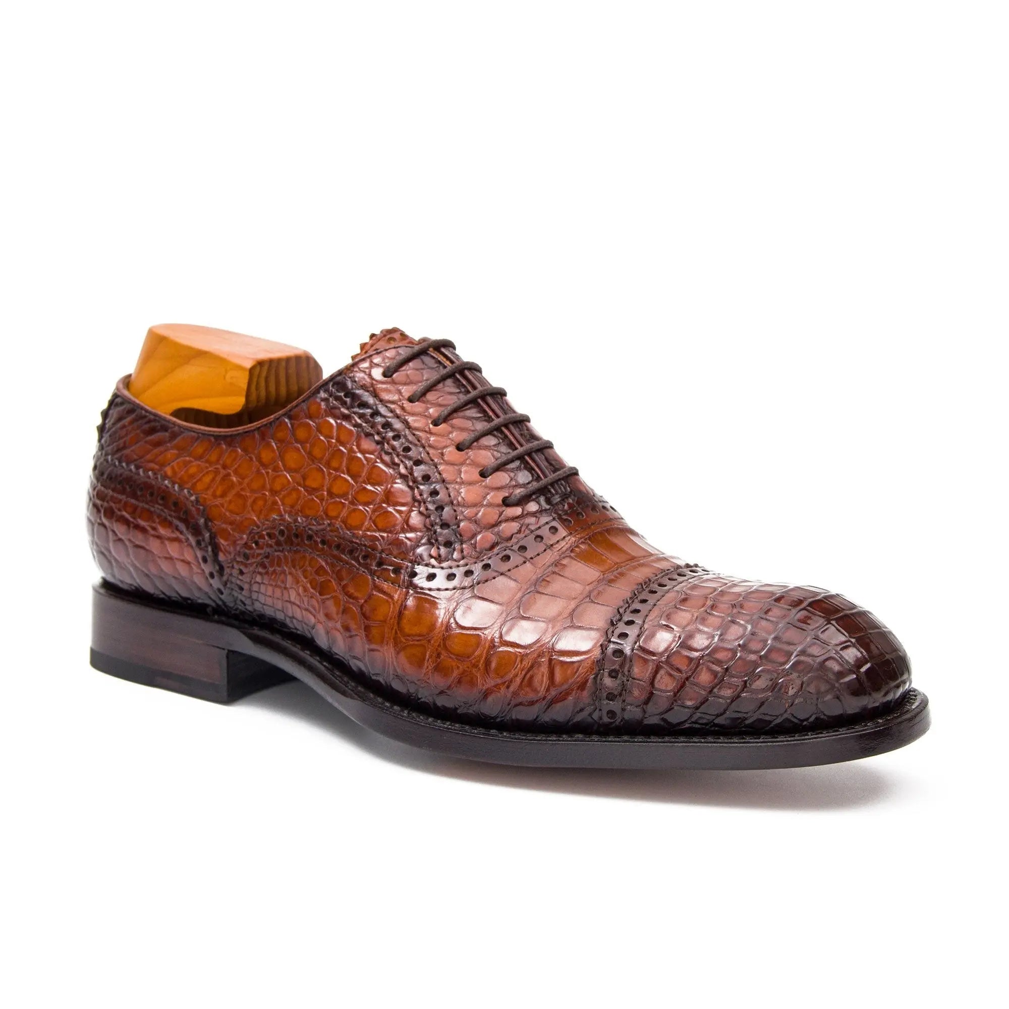 Goodyear welted alligator Oxford shoes - Lolomo!