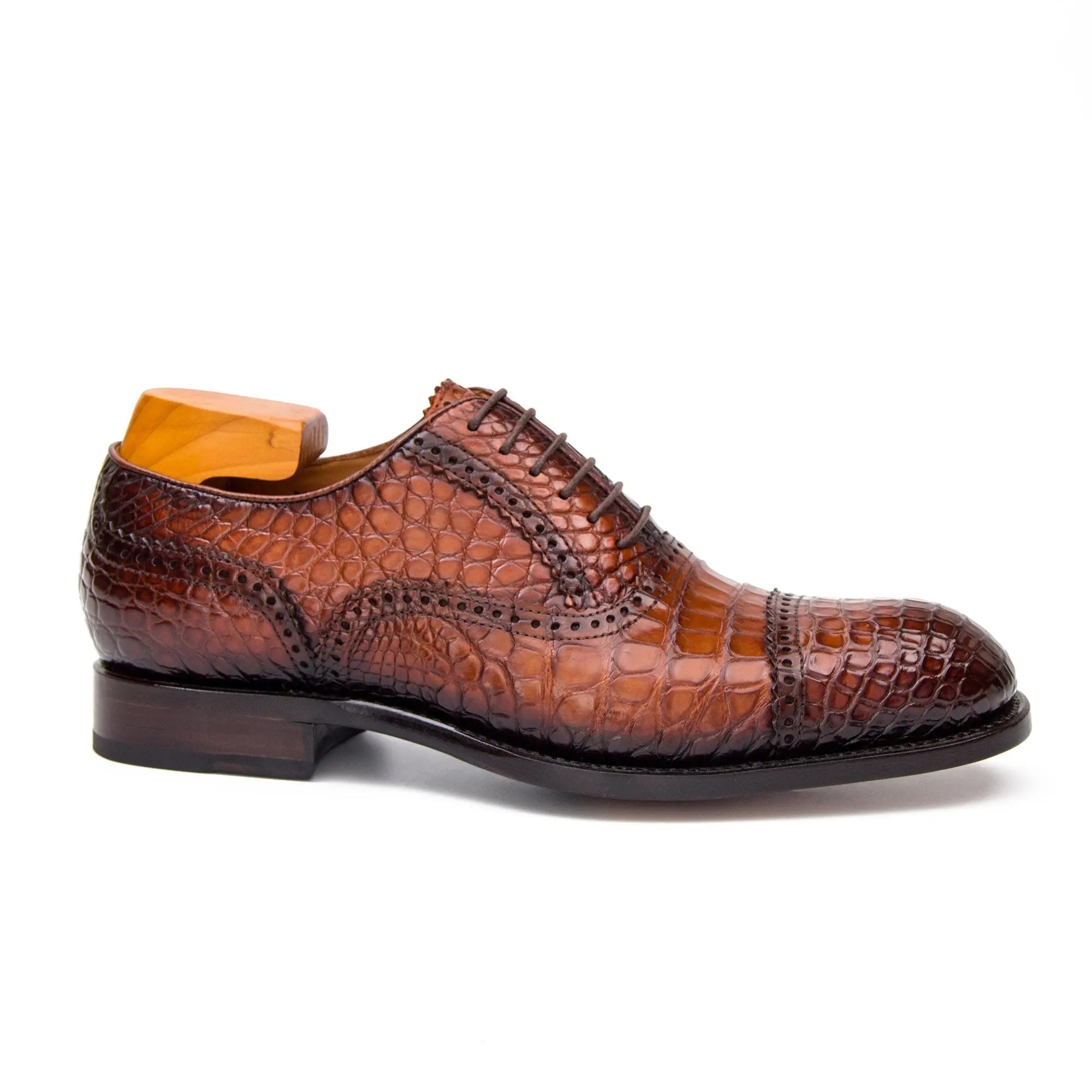 Goodyear welted alligator Oxford shoes - Lolomo!