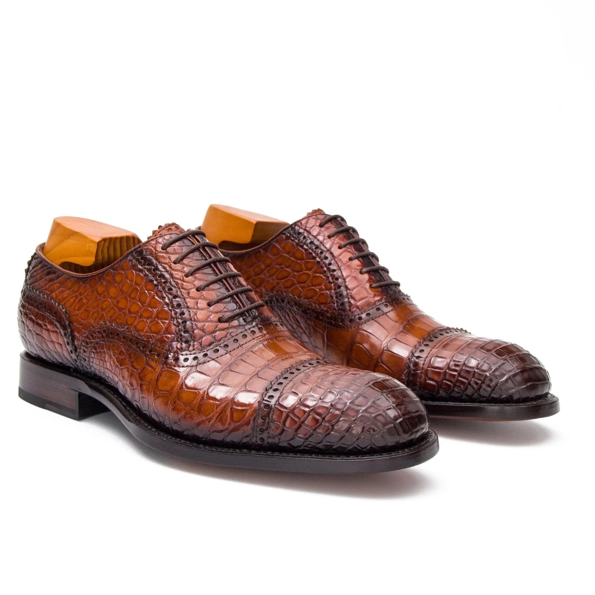 Goodyear welted alligator Oxford shoes - Lolomo!