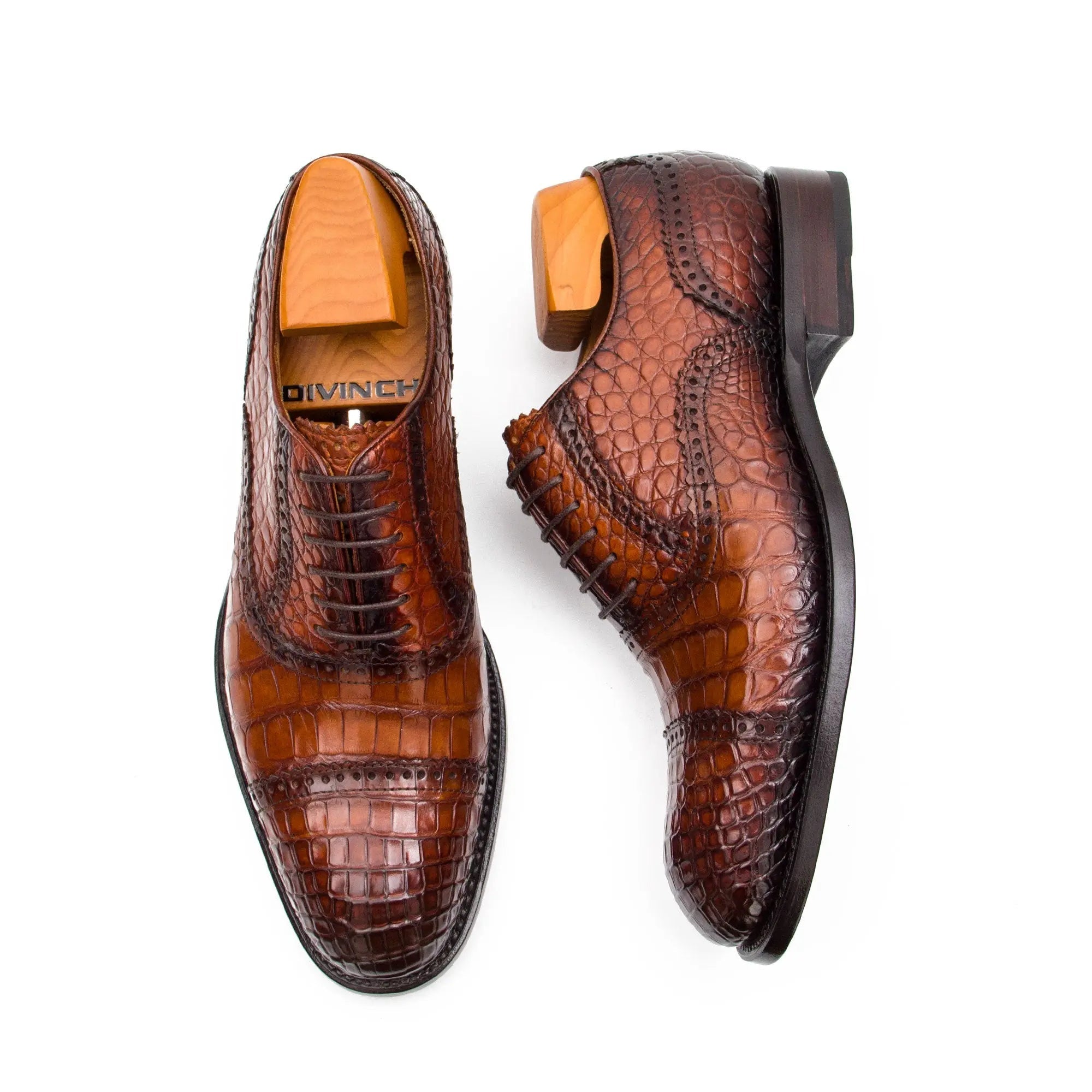 Goodyear welted alligator Oxford shoes - Lolomo!