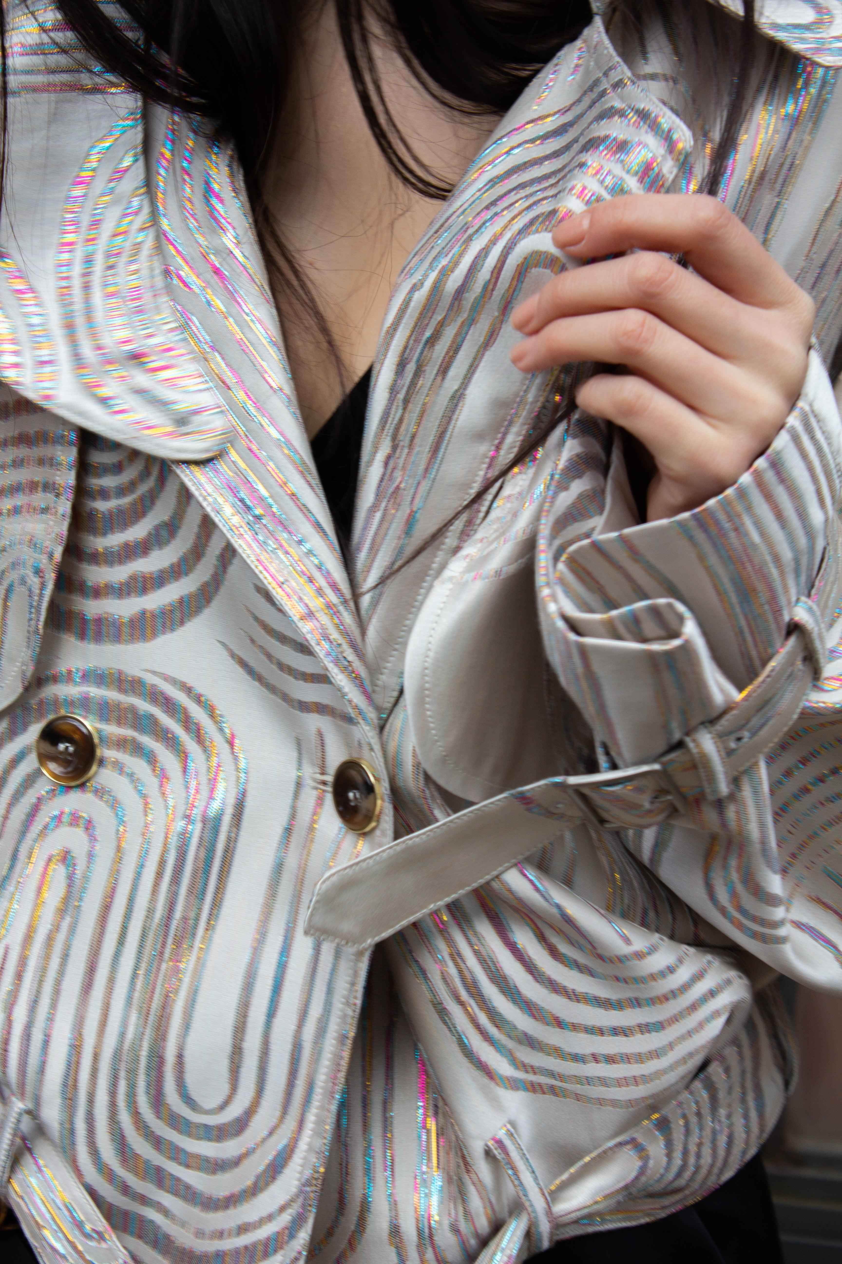 Jacqueline Bomber Jacket in Beige – Stylish Women's Bomber Coat