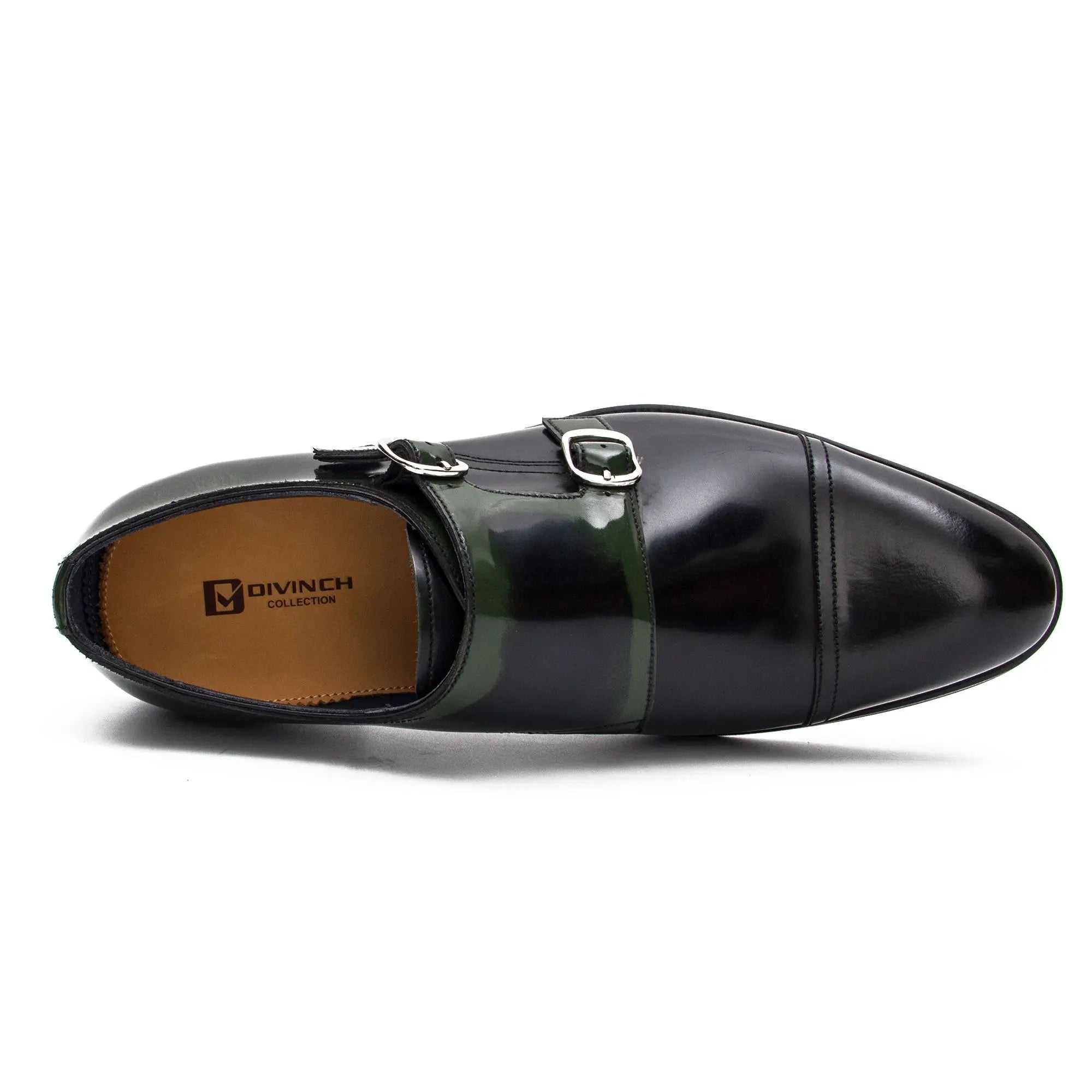 Goodyear Premium Double Monk Strap Shoes Green - Lolomo!