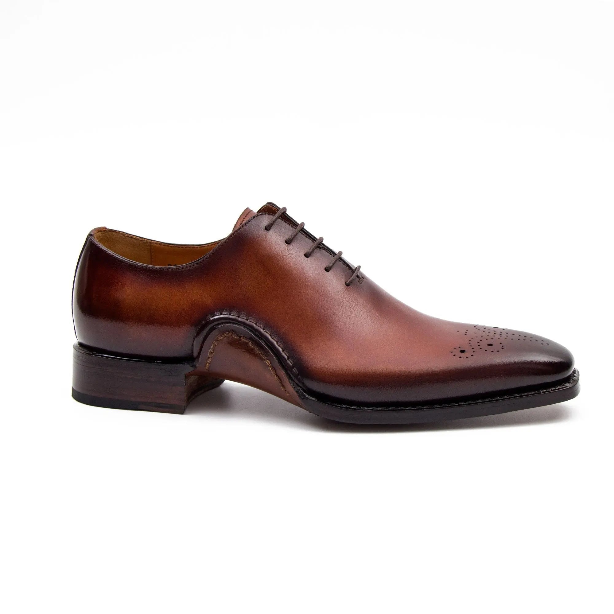 Goodyear Handmade Patina Oxford Shoes-Brown - Lolomo!