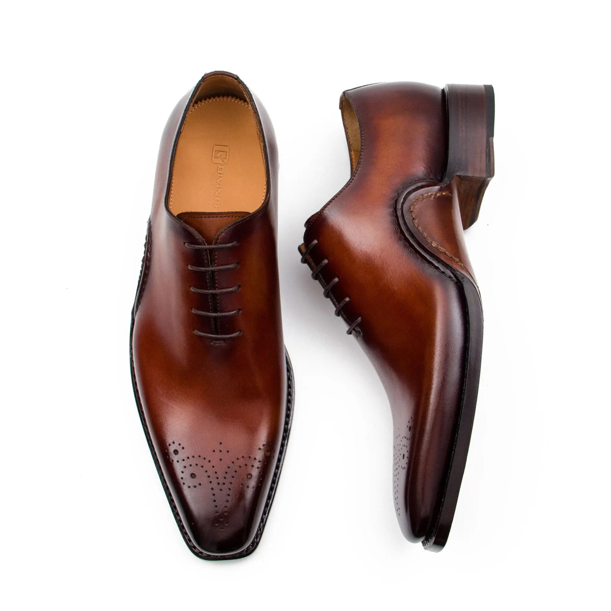 Goodyear Handmade Patina Oxford Shoes-Brown - Lolomo!