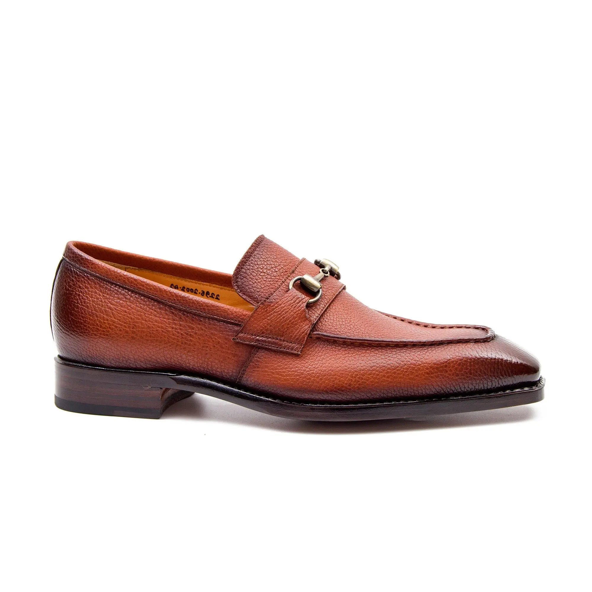 Goodyear Brown leather loafer with horsebit - Lolomo!