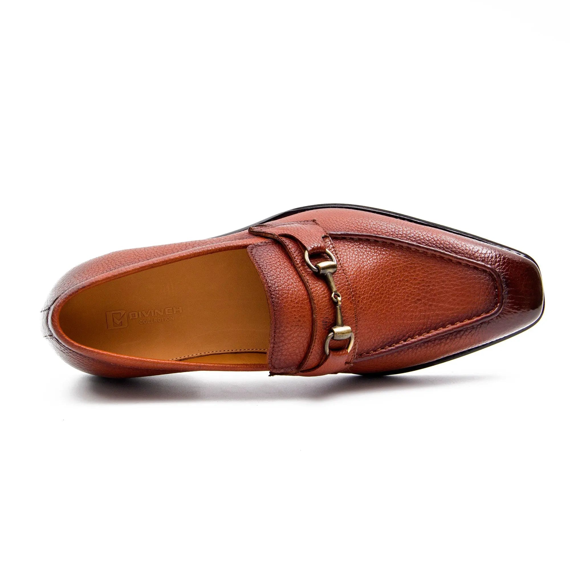 Goodyear Brown leather loafer with horsebit - Lolomo!