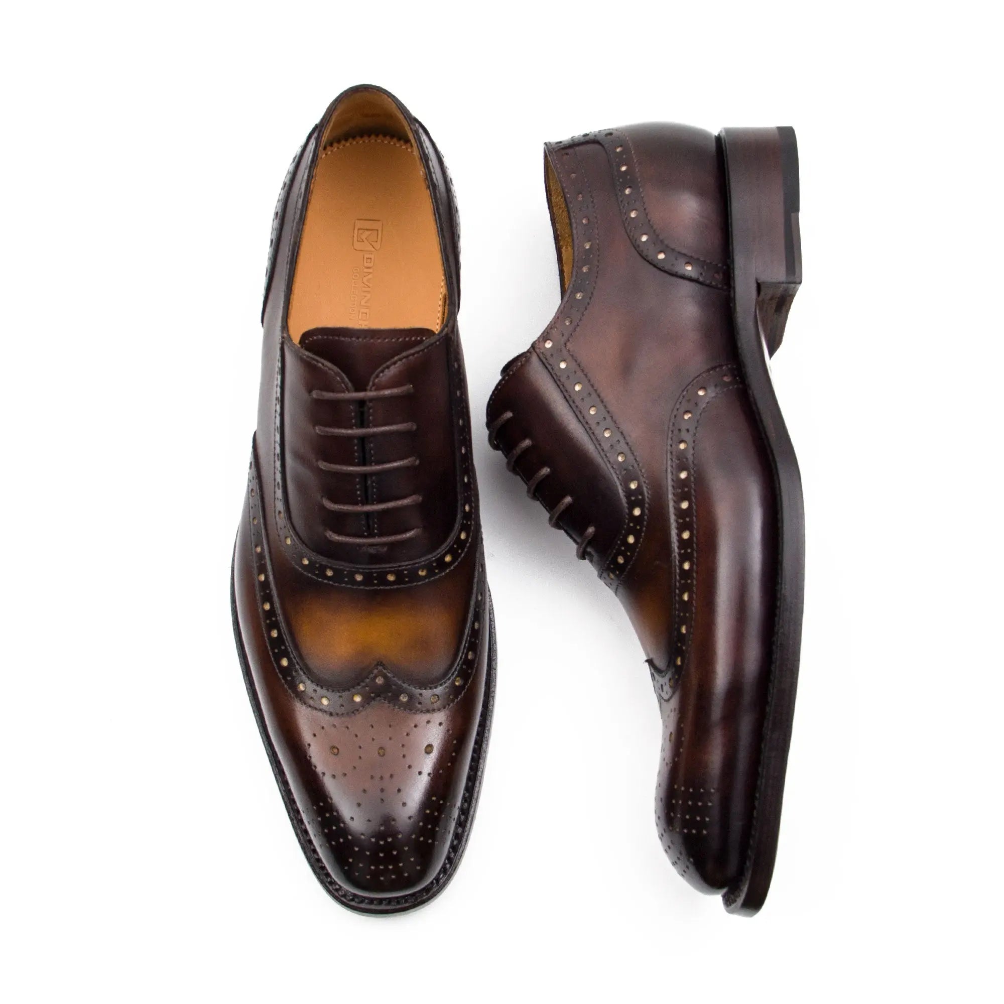 Brown Oxford Brogue Shoes for Men - Lolomo!