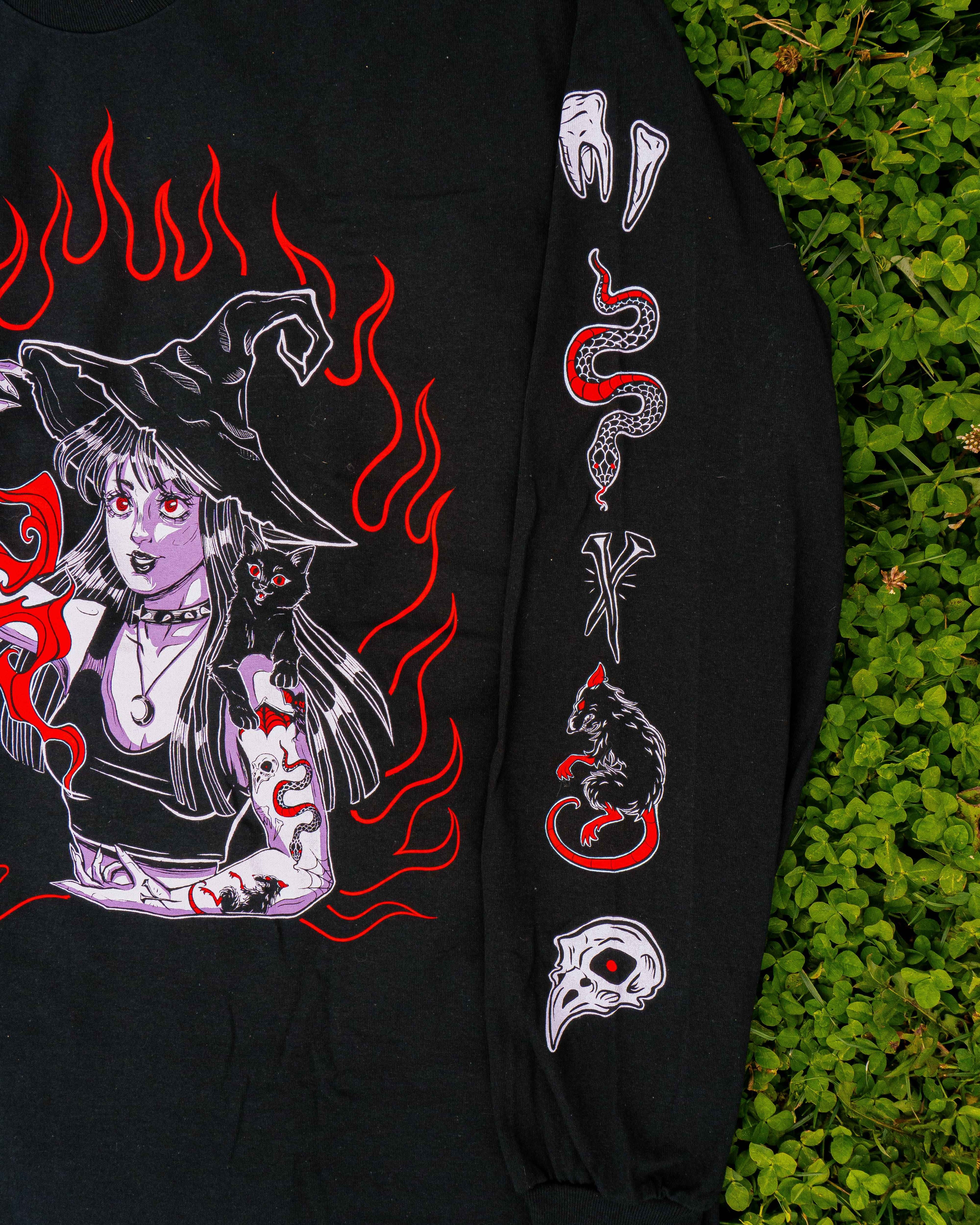 Incantation -  Tattooed Witch Long Sleeve Shirt