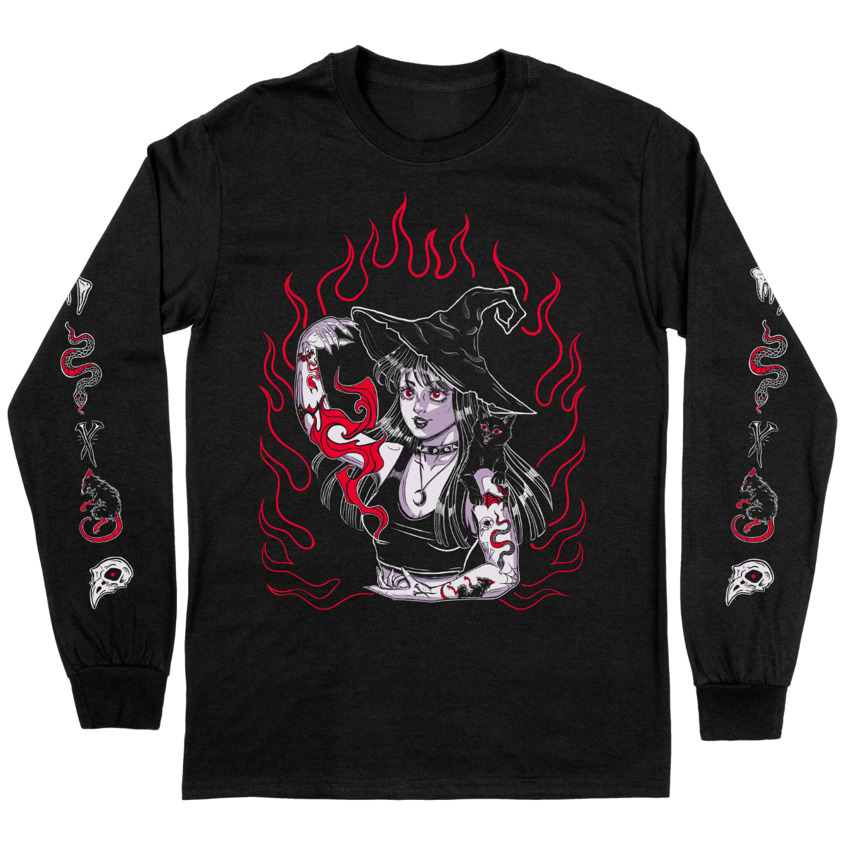 Incantation -  Tattooed Witch Long Sleeve Shirt