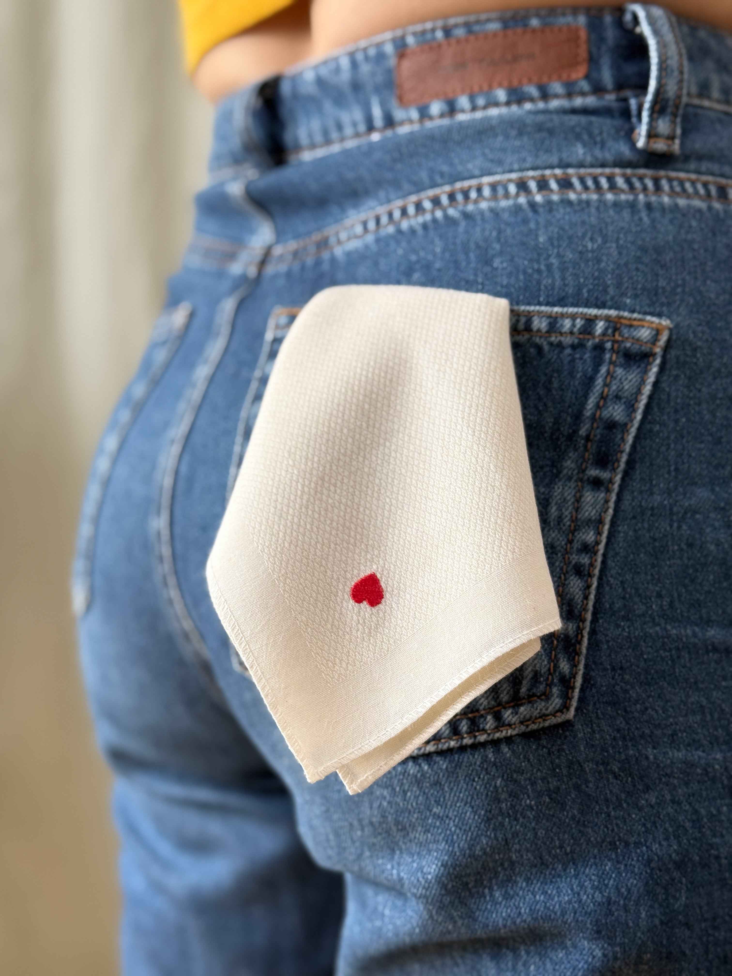 Our Extra-Soft, Extra-Sustainable Hanky with 🌻 Sunflower Embroidery