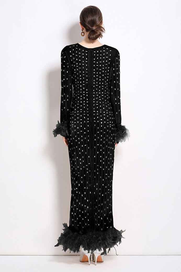 WOMEN FASHION MAXI PARTY DRESS