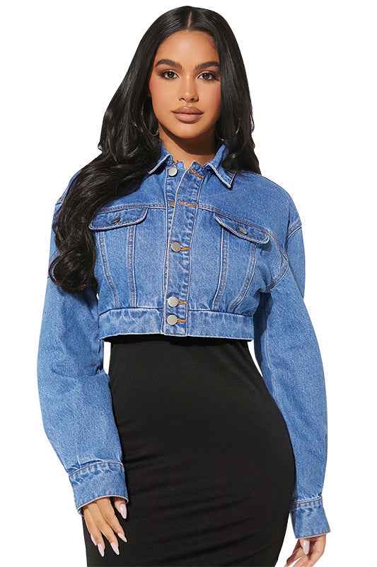 CHAQUETA CORTA VAQUERA DE MODA PARA MUJER