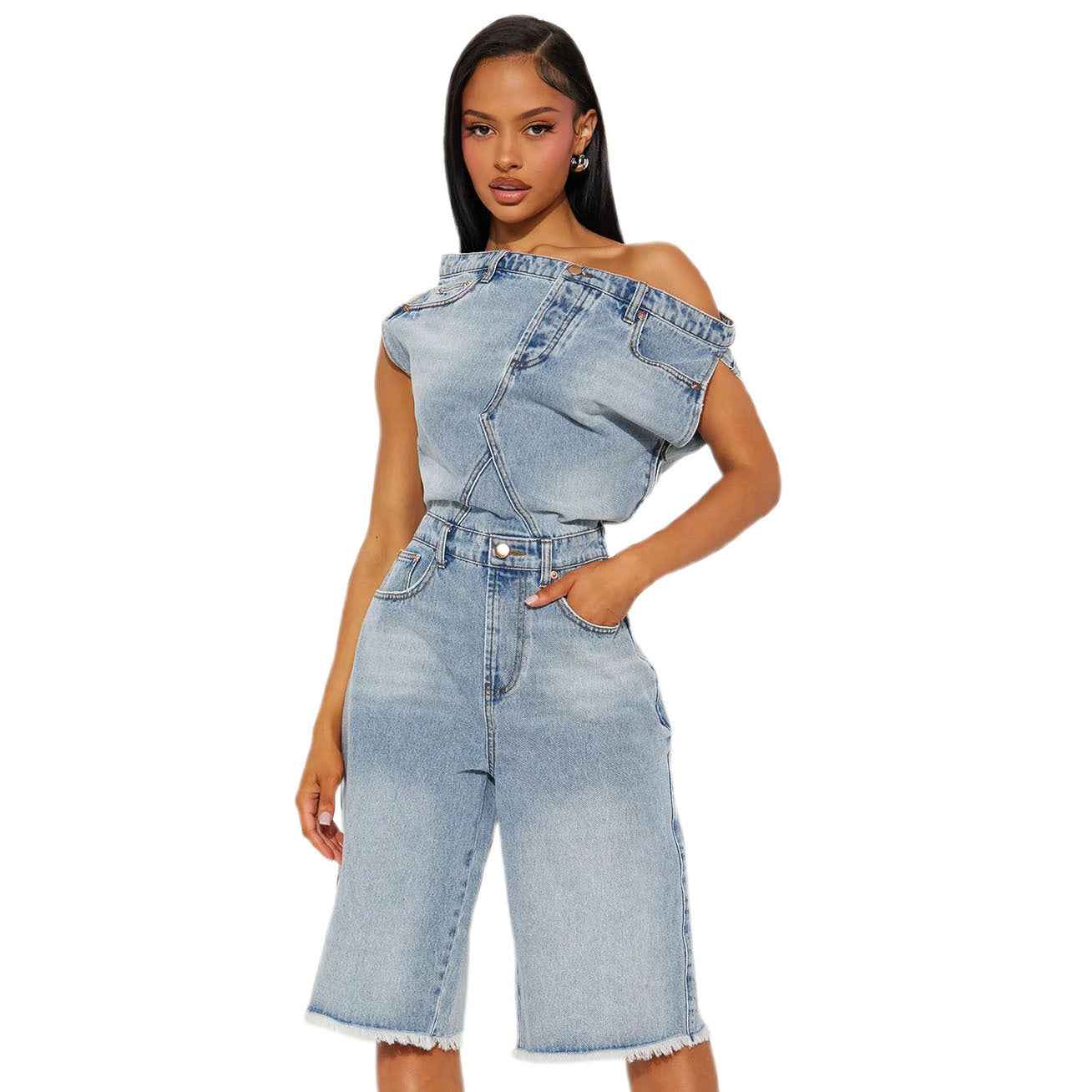 COMBINAISON EN JEAN MODE FEMME