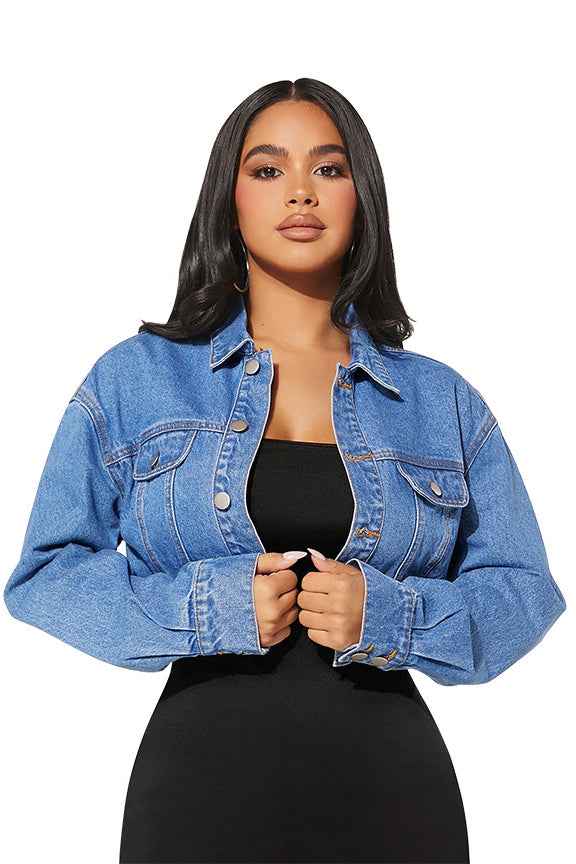 CHAQUETA CORTA VAQUERA DE MODA PARA MUJER