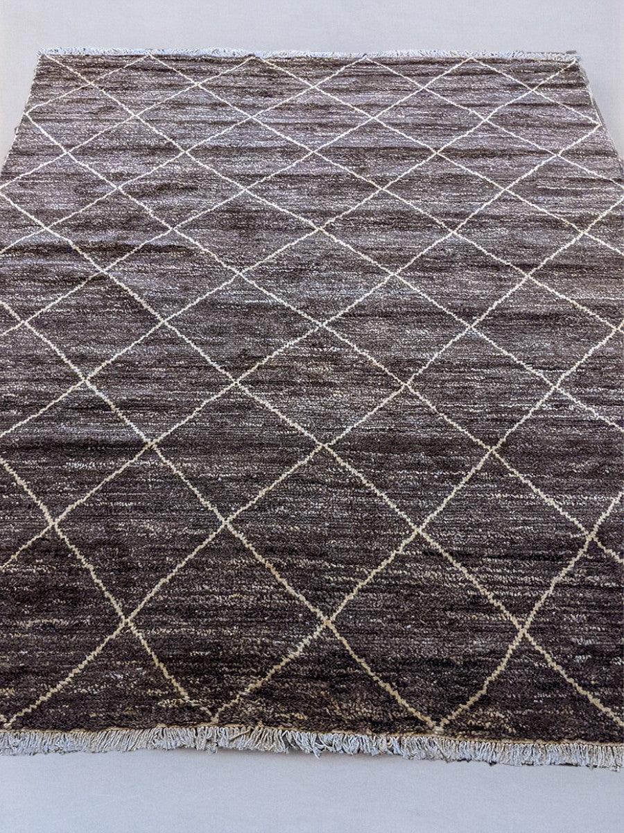 Tétouan Hand Knotted Rug - Size: 8.11 x 6