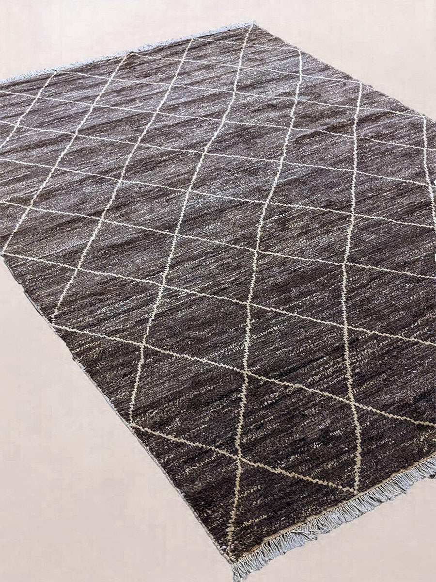Tétouan Hand Knotted Rug - Size: 8.11 x 6