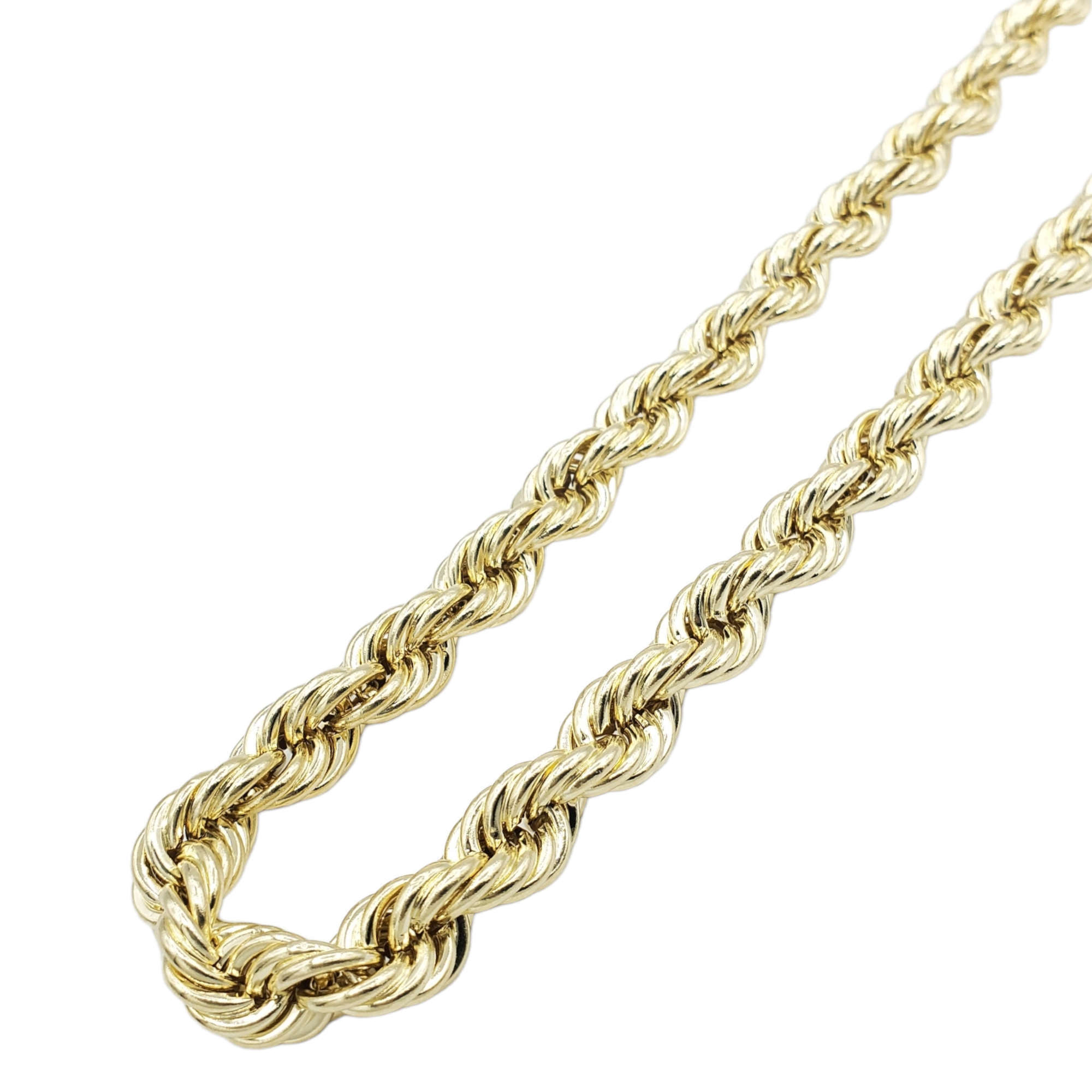 14K Gold- Hollow Rope Chain - Lolomo!