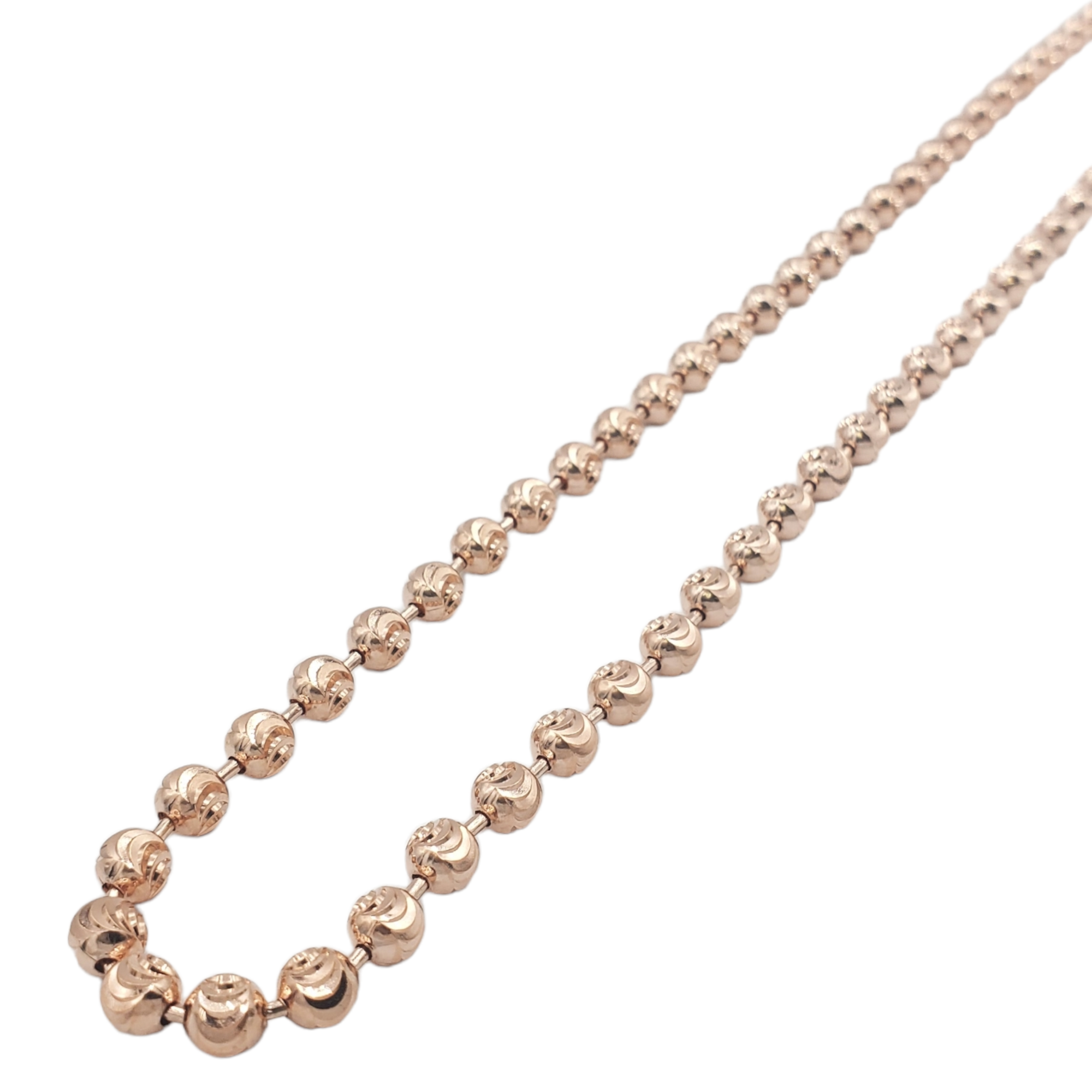 14K Gold- Moon Cut Chain (Rose Gold) - Lolomo!