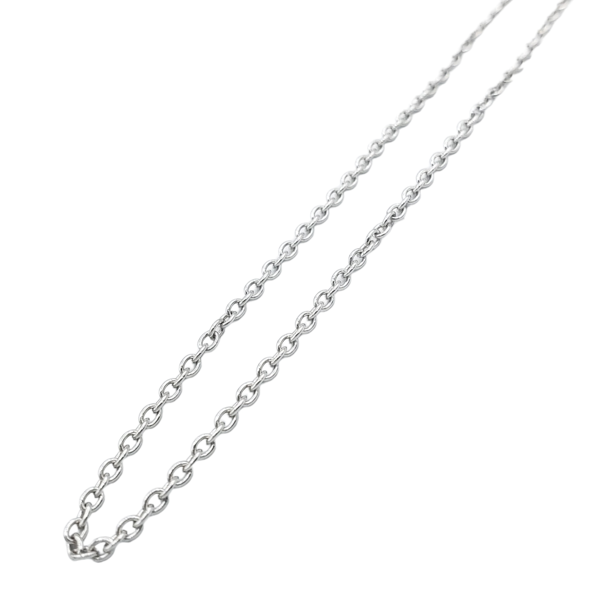 14K Gold- Rolo Chain (White Gold) - Lolomo!