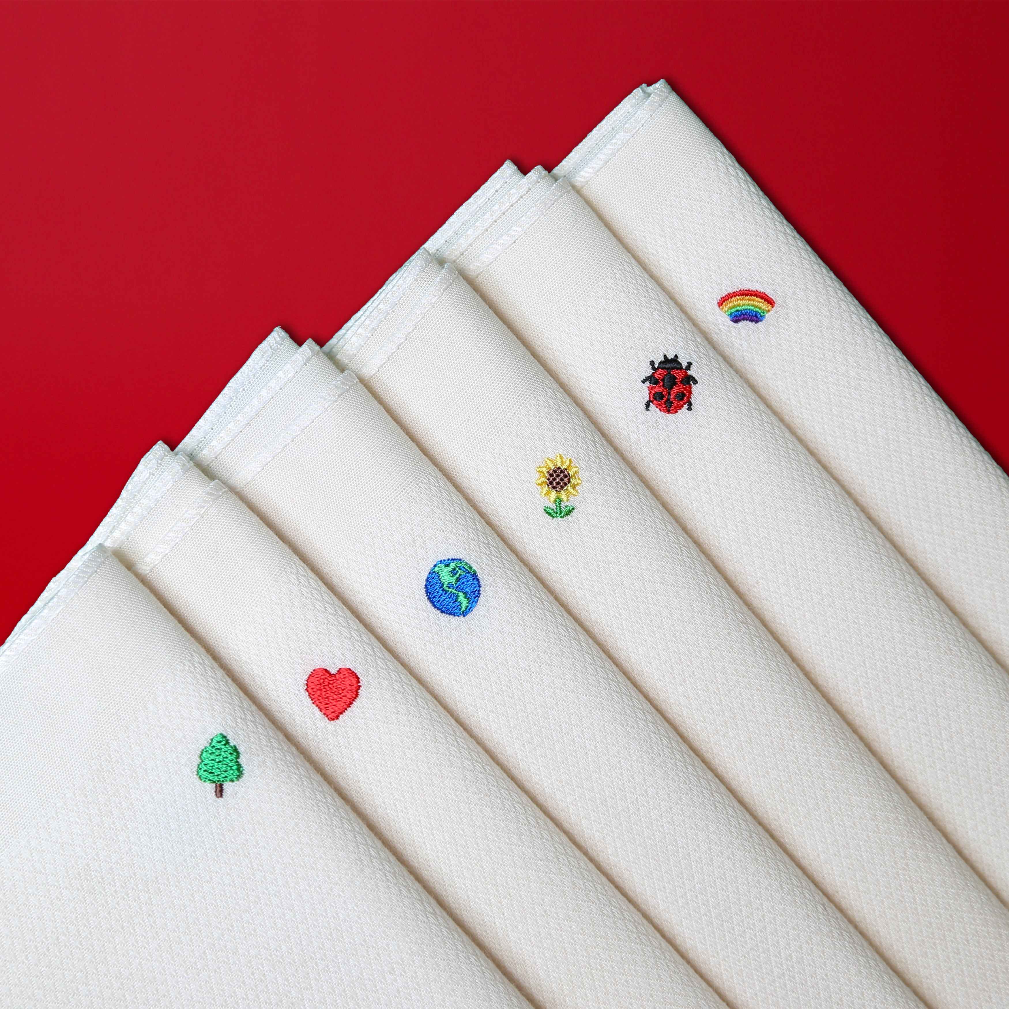 Our Extra-Soft, Extra-Sustainable Hanky with 🐞 Ladybug Embroidery