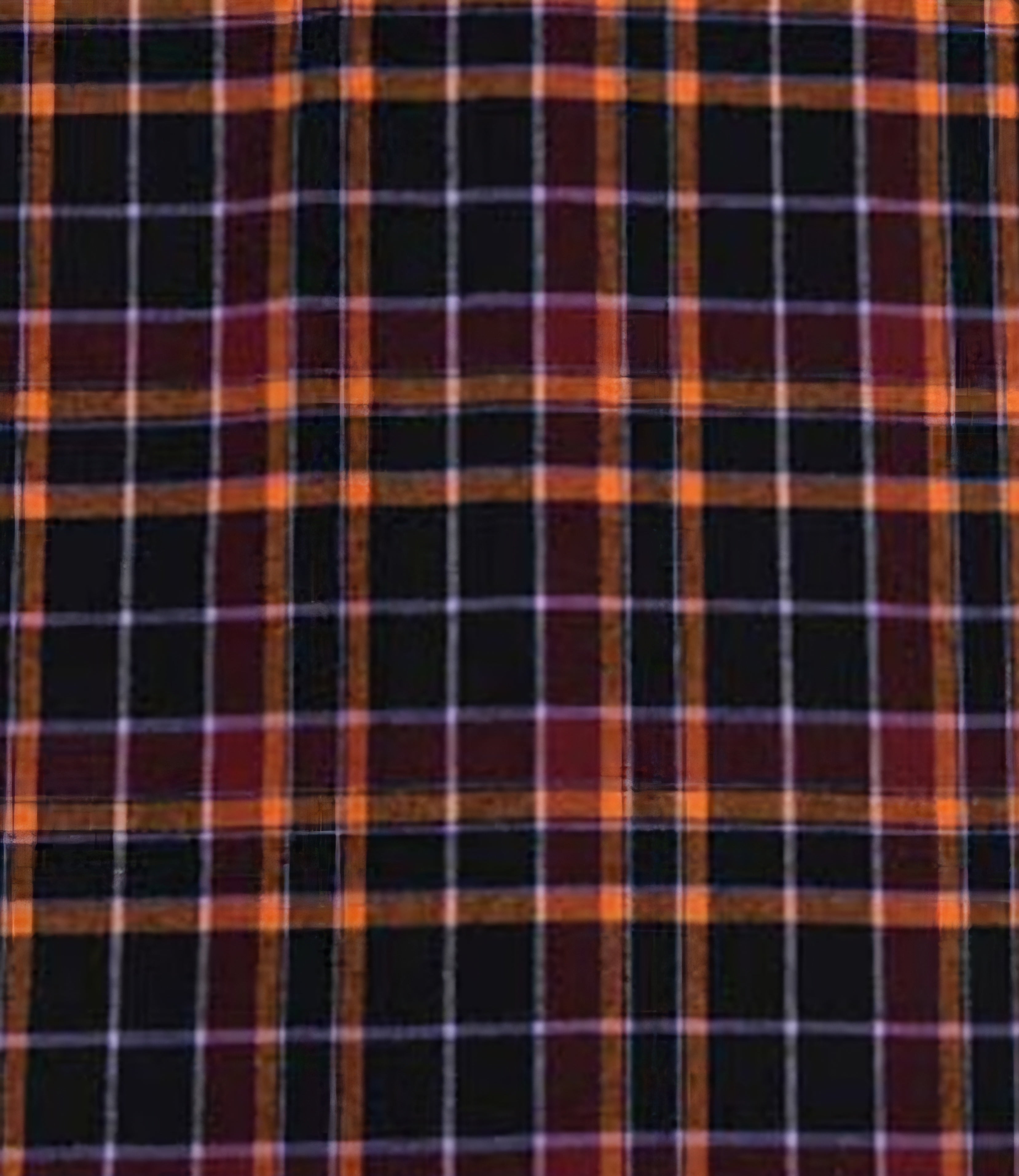 Black Dark Purple Orange and Light Purple Paid Flannel