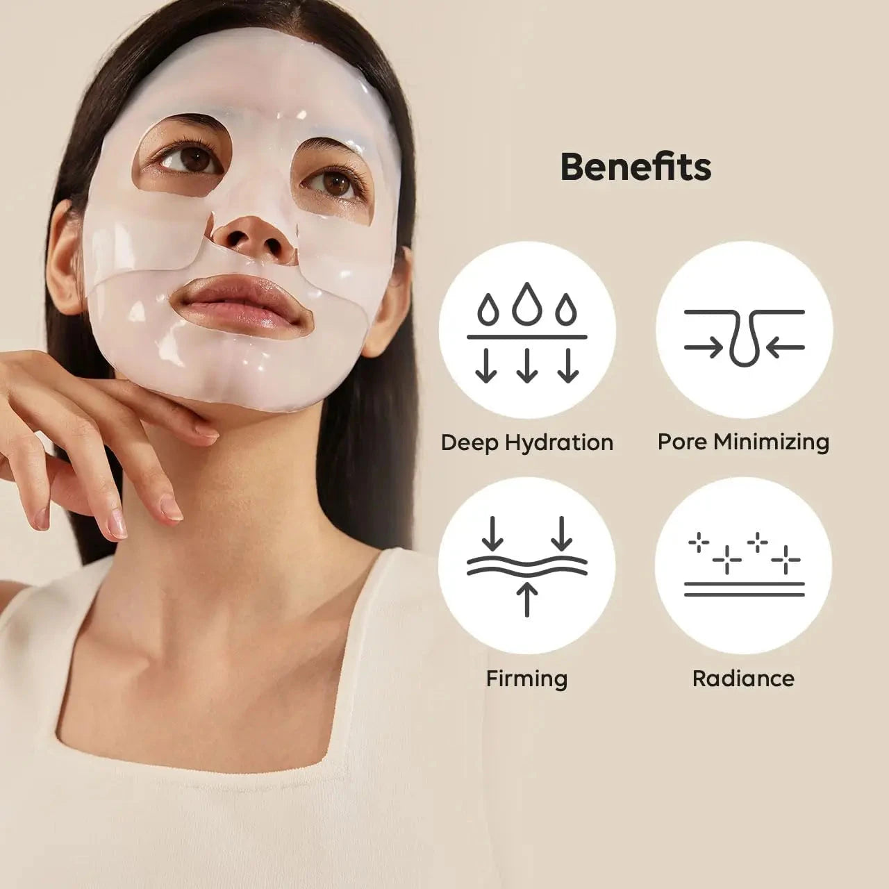 4pcs Bio Collagen Real Deep Masks Collagen Boost Hydrating Face Bio Collagen Hydrating Mask Bio Collagen Firming Anti-aging Mask