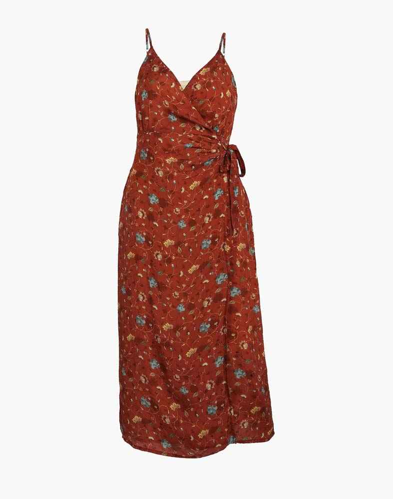 Robe portefeuille à bretelles